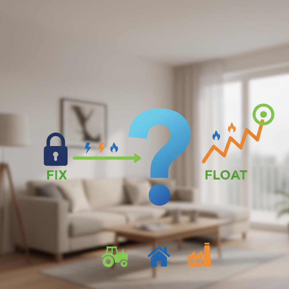 Vergleich Fixpreis gegen Variabler Tarif 2025 - Grafik mit Waage