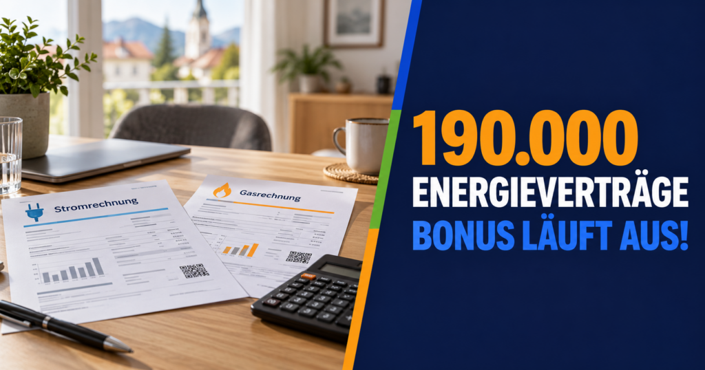 190.000 Strom- und Gasverträge in Österreich vor dem Auslaufen des Neukundenbonus