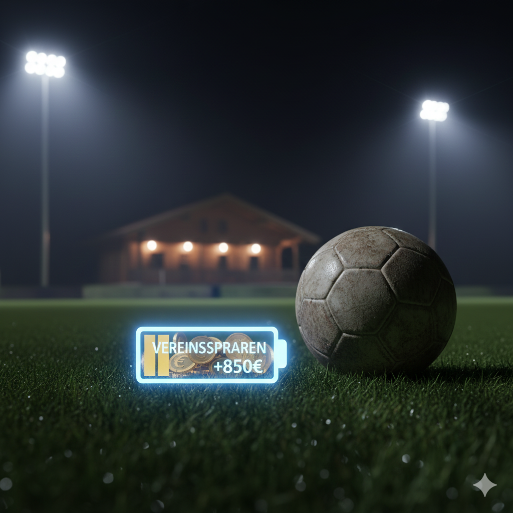 Vereinsheim und Sportplatzbeleuchtung in Österreich