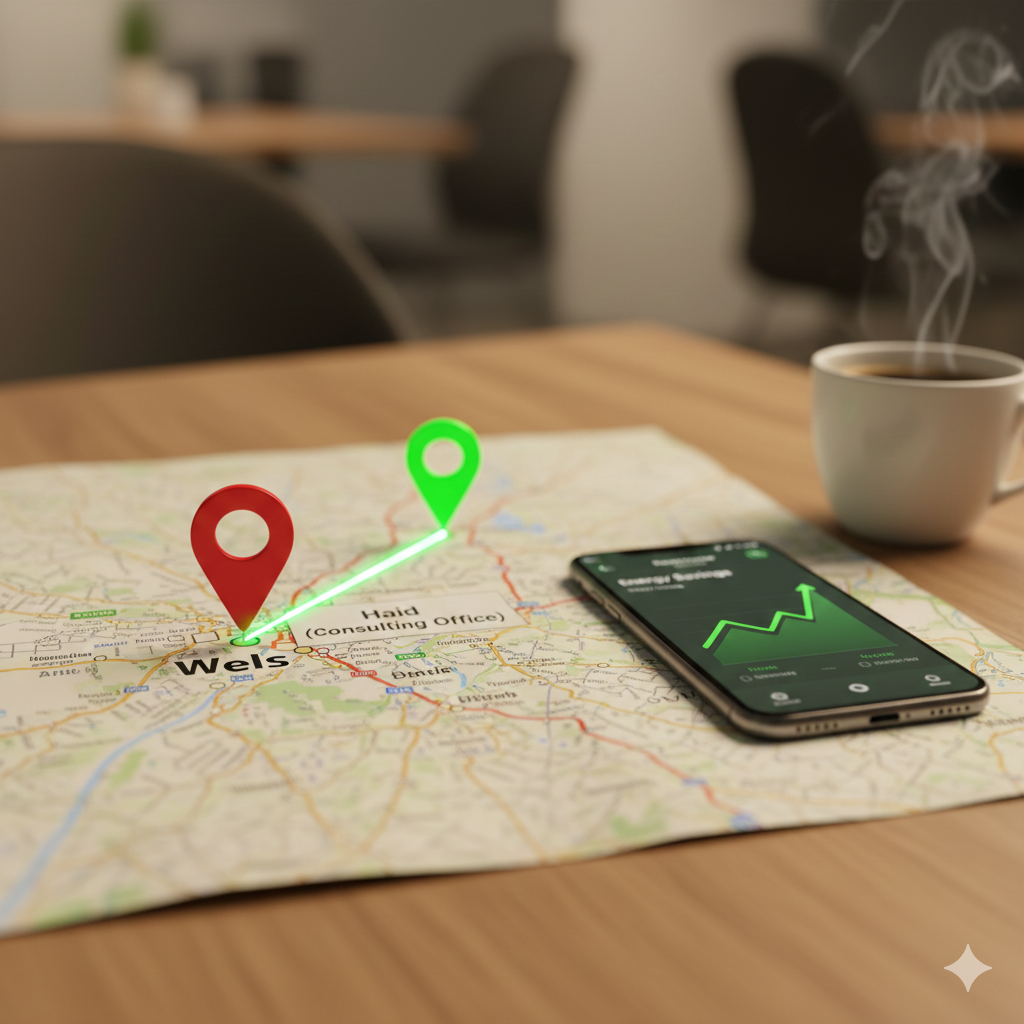 Symbolbild Wels und Umgebung, Energieversorgung