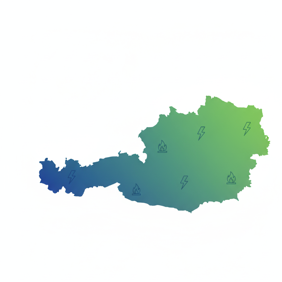 Karte Österreich – Struga Consulting Einzugsgebiet und Beratung