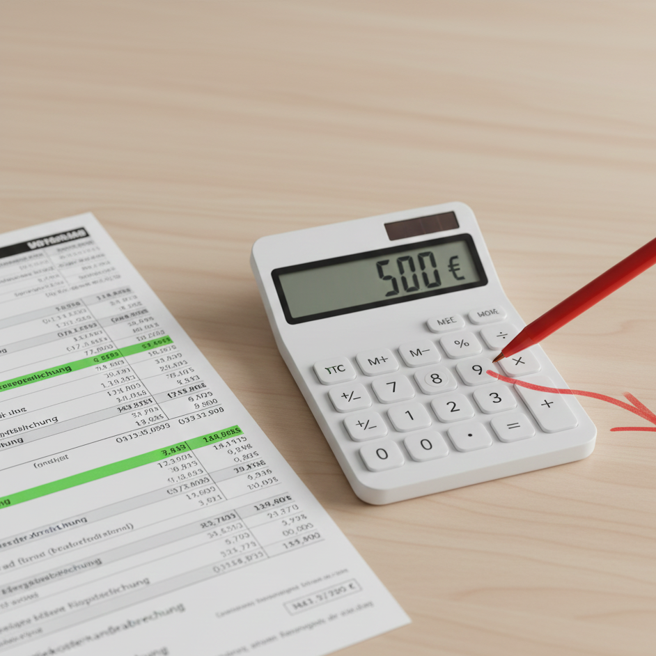 Komplexe Stromrechnung mit vielen Posten