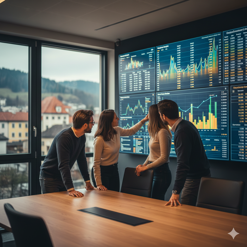 Struga Consulting Team bei der Arbeit im modernen Büro